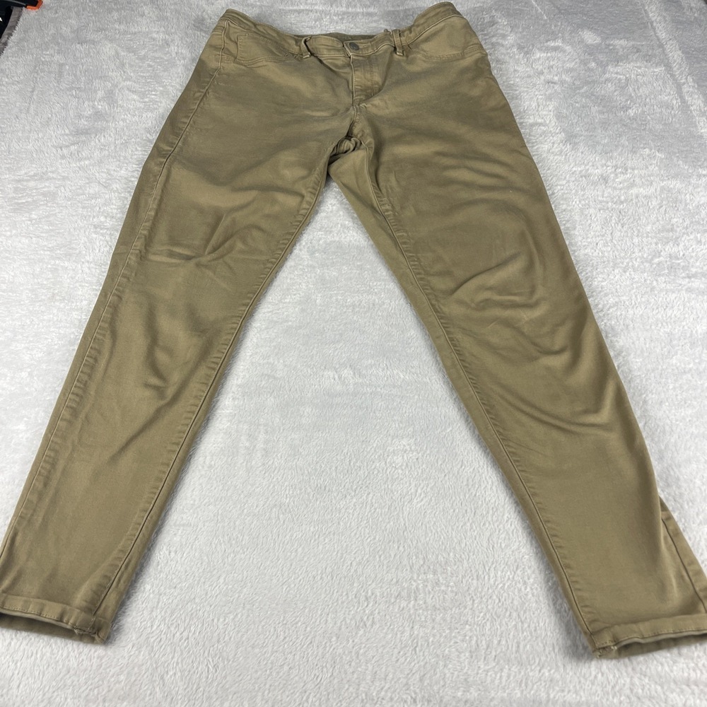 Mossimo Women 16/33L Khaki Mid‎ Rise Super Stretch Jegging